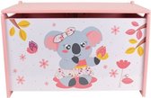 Mimi Koala Speelgoedkist, Roze - B58 x L36 x H40 - MDF