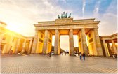 Brandenburger Tor bij zonsondergang in Berlijn - Foto op Forex - 120 x 80 cm
