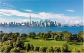 Indrukwekkende meer van Ontario voor de skyline van Toronto - Foto op Forex - 45 x 30 cm