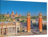 Venetiaanse torens op het Plaça d'Espanya in Barcelona - Foto op Canvas - 90 x 60 cm