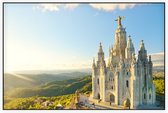 Tempel Heilig Hart van Jezus op Tibidabo in Barcelona - Foto op Akoestisch paneel - 120 x 80 cm