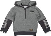 Koko Noko jongens hoodie met rits Grey Melee