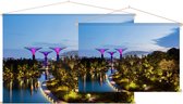 Supertree Grove in Gardens by the Bay in Singapore - Foto op Textielposter - 120 x 80 cm