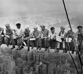 Lunch atop a Skyscraper - Fotobehang (in banen) - 350 x 260 cm