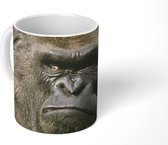 Mok - Zonnestralen schijnen in de ogen van de Gorilla - 350 ML - Beker