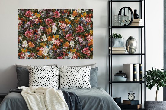 Oude Meesters Canvas - 120x80 - Peinture sur toile - Fleurs - Art - Oude Meesters