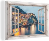 Peinture sur Toile Transparente - Italie - Mer - 150x100 cm - Décoration murale