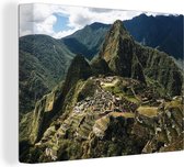 Tableau Peinture Pérou - Berg - Machu Picchu - 80x60 cm - Décoration murale