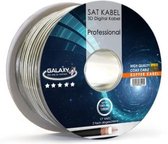 HB-Digital 100m coaxiale SAT-kabel 100db - Coaxiale kabel - Geschikt voor TV / SAT-installatie - Black Edition