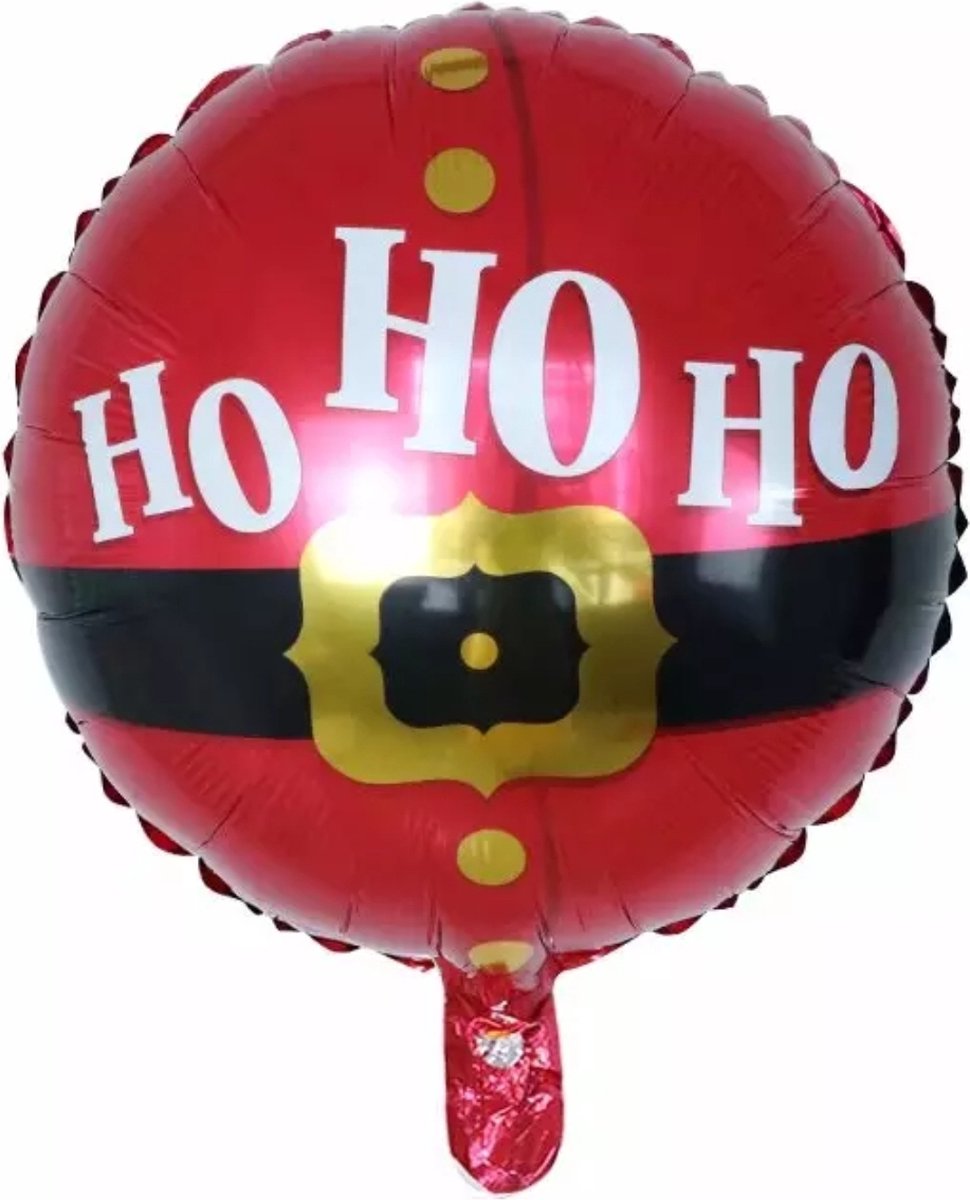 Folieballon Kerst HO HO HO 45 cm Kindercrea