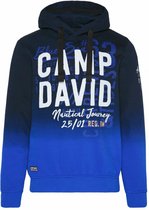 Camp David ® Dip Dye-hoodie met rubberen logoprint