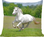 Sierkussen - Paarden Natuur - Bruin - 50 Cm X 50 Cm