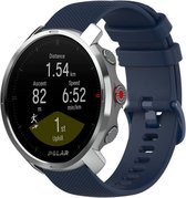 Siliconen Smartwatch bandje - Geschikt voor  Polar Grit X siliconen bandje - donkerblauw - Strap-it Horlogeband / Polsband / Armband