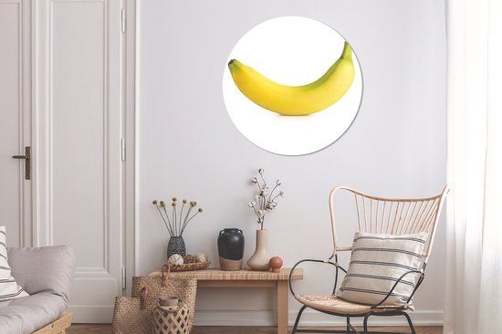 Copie de l'assiette en plastique jaune banane Wall Circle Ø 90 cm - impression photo sur cercle mural / cercle vivant (décoration murale)