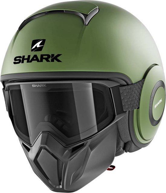 Shark Street Drak Blank Gma Mat Groen Jethelm - Motorhelm - Maat XL |  bol.com