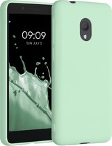 kwmobile telefoonhoesje geschikt voor Alcatel 1C (2019) - Hoesje voor smartphone - Back cover in mat mintgroen
