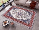 Perzisch tapijt Tabriz Miray - lichtgrijs/meerkleurig 120x160 cm