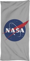 ApolloX strandlaken Nasa junior 70 x 140 cm katoen grijs/blauw