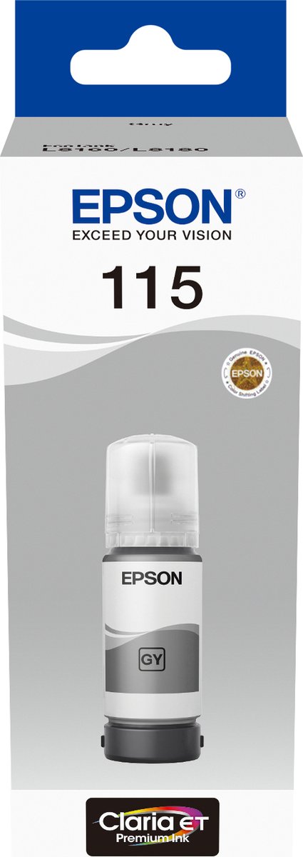 Epson 15 EcoTank inktcartridge 1 stuk(s) Origineel Grijs