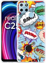 Realme C25Y Hoesje Comic - Designed by Cazy