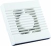 Witte Nedco EF100 ventilator met horizontale lamellen en zichtbare ventilatorbladen.