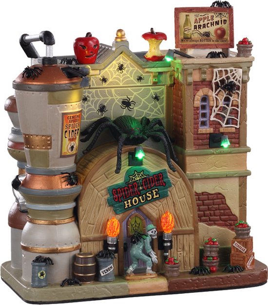 Lemax - Spider Cider House- With 4.5v Adaptor - Kersthuisjes & Kerstdorpen