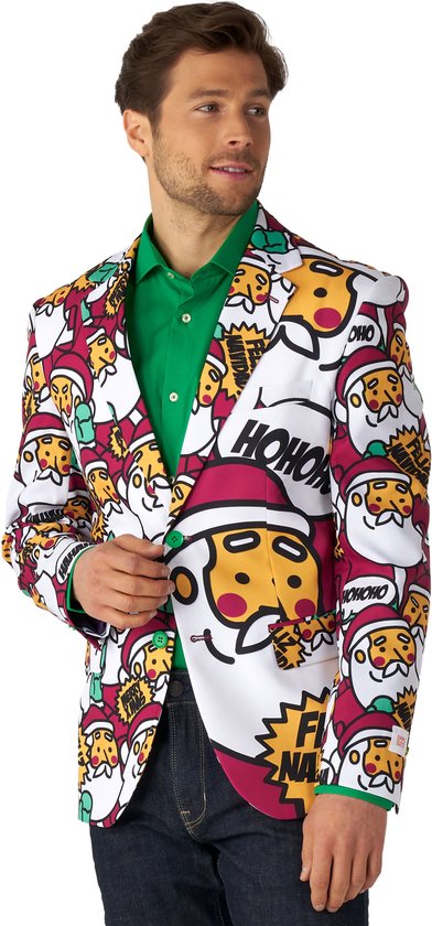 X -mas Icons Black | Heren Kerstblazer | Deluxe