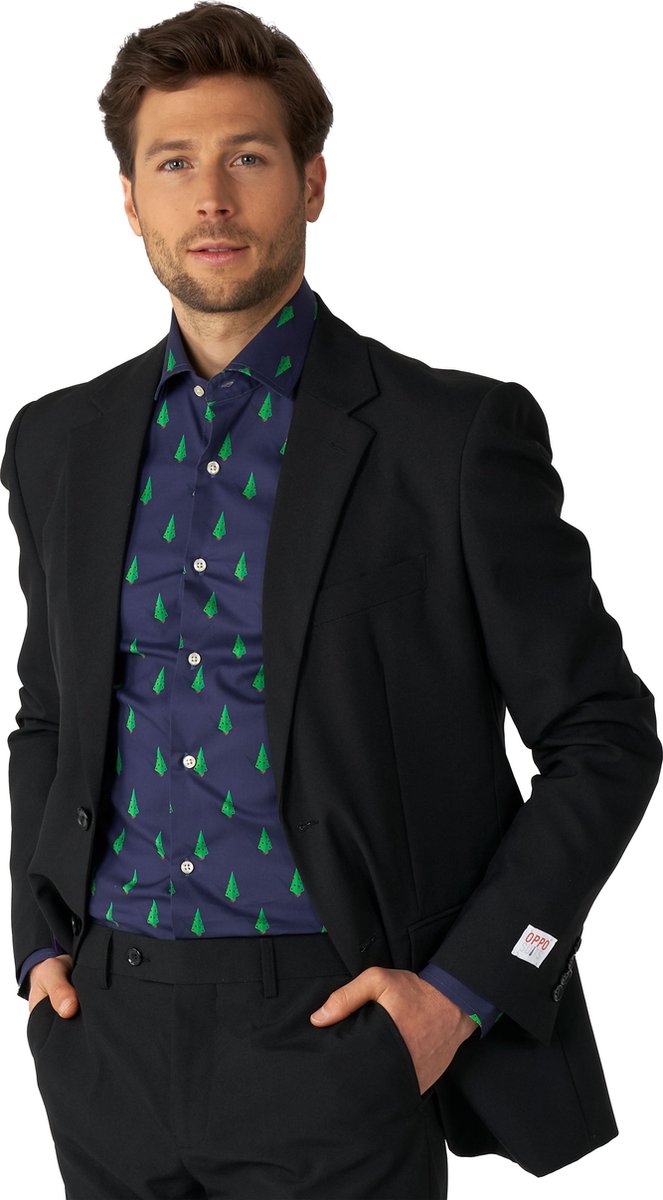 JOGAL Kersthemd voor heren, button down, lange mouwen, kersthemd, grappig kerst- en Thanksgiving print shirt, L JOGAL Kersthemd voor heren, button down, lange mouwen, kersthemd, grappig kerst- en Thanksgiving print shirt, L