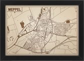 Decoratief Beeld - Houten Van Meppel - Hout - Bekroned - Bruin - 21 X 30 Cm