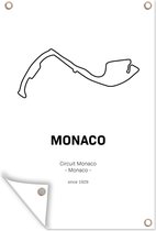 Tuindecoratie Monaco - Circuit - F1 - 40x60 cm - Tuinposter - Cadeau voor man - Tuindoek - Buitenposter