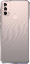 iMoshion Hoesje Geschikt voor Motorola Moto E40 / Moto E30 Hoesje Siliconen - iMoshion Softcase Backcover smartphone - Transparant