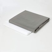 Lumaland - Hoes van luxe XXL zitzak - enkel de hoes zonder vulling - Volume 380 liter - 140 x 180 cm - gemaakt van PVC / Polyester - Antraciet