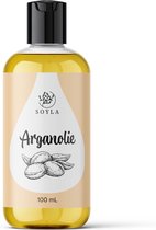 Argan olie - 100 ml - 100% Biologisch en Puur - Onbewerkte Argan Olie voor Gezicht Haar en Lichaam