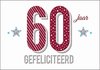 Kaart - Zizi - 60 Jaar, gefeliciteerd - ZZ32a