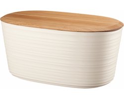Guzzini - Broodtrommel - Bamboe deksel - Wit