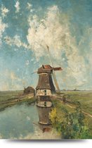 Maison de France - Canvas Molen in de polder - canvas - 80 x 120 cm