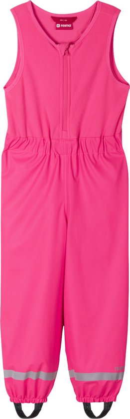Reima - Rain pants with attached vest for babies - Loiske - Candy pink - maat 128cm