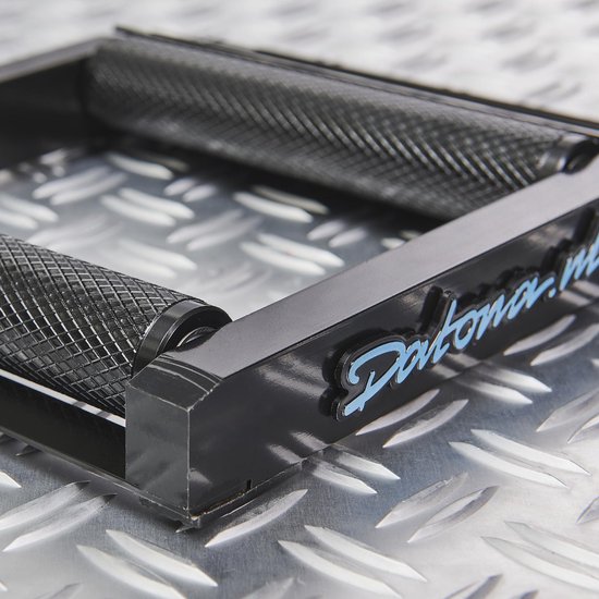 Datona® Rollerbank aluminium - Voor motor tot 500 kg - Compact 30,5x23x4 cm - Rollen Ø33 mm L190 mm - Anti-slip - 1,8 kg