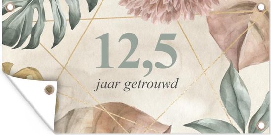 Wanddecoratie buiten Huwelijk - Quotes - 12 5 jaar getrouwd - Spreuken