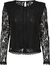 ONLY ONLKARO L/S LACE TOP WVN Dames T-shirts - Maat XS