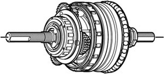 Versnellingsbak Shimano Nexus 8 versnellingsnaaf SG-C6011-8R (184 mm as) — afbeelding 2