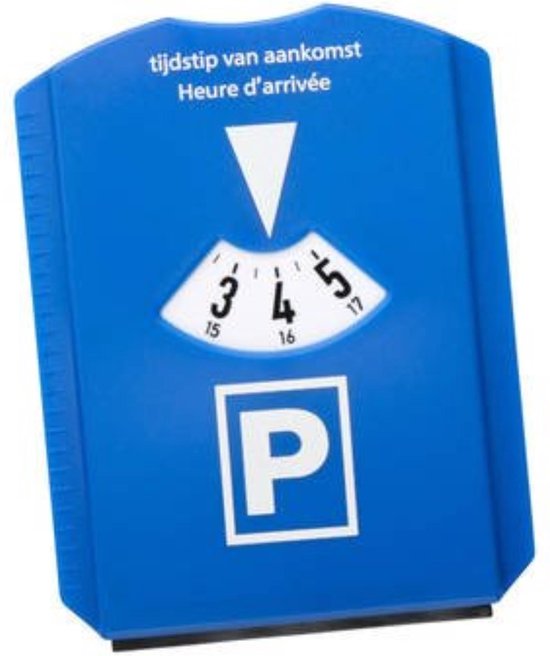 Benson Parkeerkaart en ijskrabber - alles-in-één - compact - weerbestendig - 15,5 x 12 cm