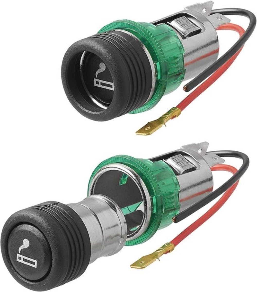Goedkoopste ProPlus Sigarettenaansteker met verlichting - Inbouwdoos - 12V/24V - Ø 28 mm