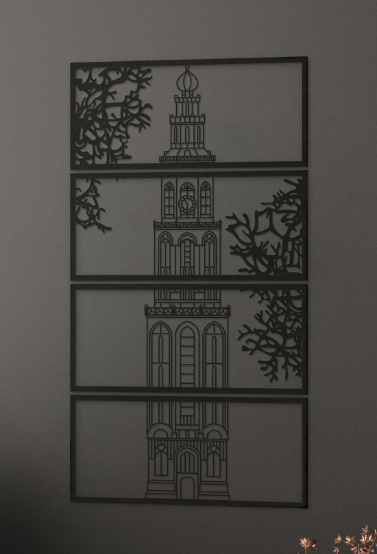 Wanddecoratie | Martinitoren Groningen - L (50x95cm)