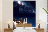 Papier Peint - Papiers Papier peint photo Espace - Etoiles - Fusée - Largeur 180 cm x Hauteur 280 cm