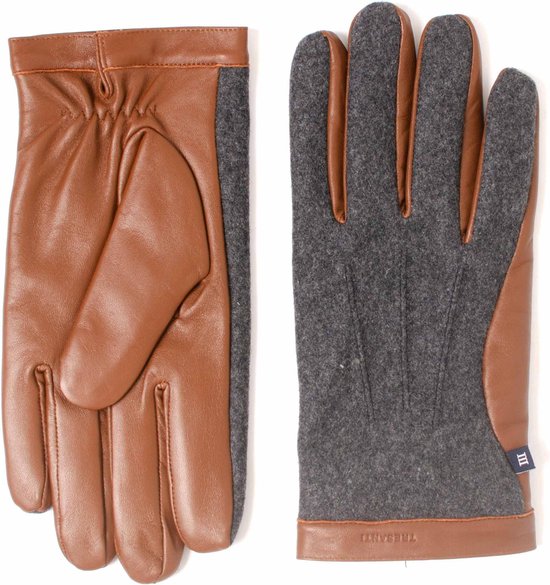 ELROY Cognac leren handschoenen