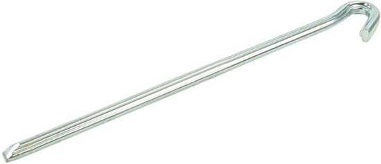 6x Stuks rotspennen/tentharingen metaal halfrond 30 cm - Kampeer artikelen voor tent of windscherm — afbeelding 2