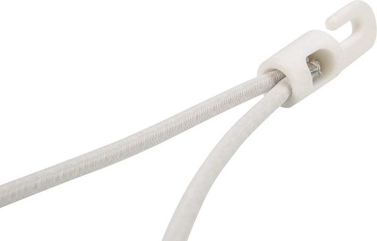 Afdekzeilwinkel - Spanner kunststof haak 20cm elastiek wit — afbeelding 5