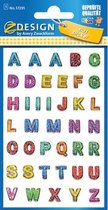 Avery Glitter etiket Z-design Kids - pakje a 1 vel letters