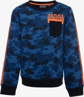 TwoDay jongens sweater met camouflage print - Blauw - Maat 158/164